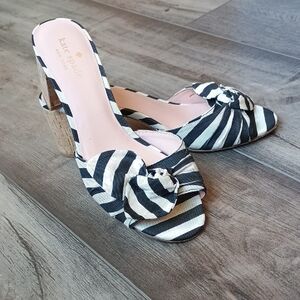 Kate Spade Zebra Stripe Heels